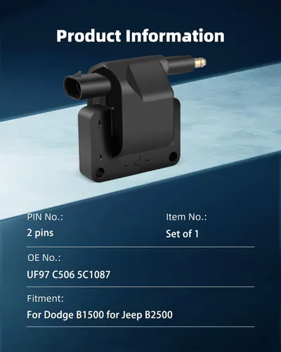Vista 3 de ECCPP Bobinas de encendido compatibles con Dodge Caravan, B150, B250, B350, B2500, B3500, Dakota 1991-1997, repuesto para UF97 5C1707 para viajes