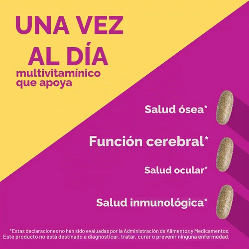 Vista 3 de Nature's Way ¡Alive! 50 Plus Tabletas multivitamínicas completas para mujer