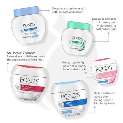 Vista 8 de POND'S Crema Hidratante Nutritiva, Crema S 1.75 oz