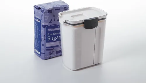 Vista 4 de ProKeeper contenedor de almacenamiento de azúcar y pan – Contiene una bolsa de 4 libras de azúcar (2.3 cuartos)