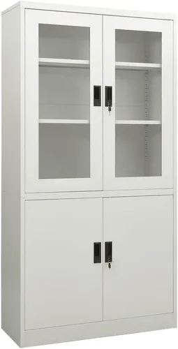 Vista 33 de Archivador de metal de 2 cajones, archivador de acero para oficina con cerradura para el hogar y la oficina, 35.4 x 18.1 x 28.5 pulgadas (blanco)