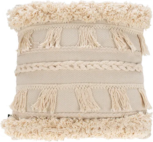 Vista 5 de SAFAVIEH Home Collection Loli - Almohada beige (16 x 16 pulgadas)