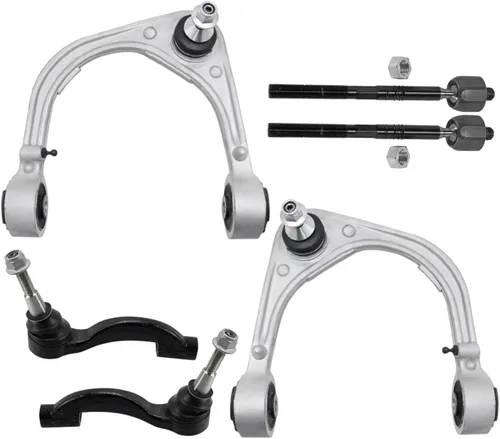 Vista 96 de Detroit Axle - Kit de extremo delantero para Chrysler 300 Dodge Charger 2011-2023 Challenger, 2 Lower Rearward Control Arms 2 Outer Tie Rods 2