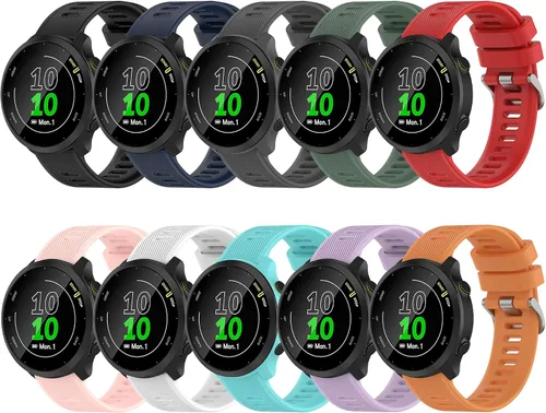 Vista 2 de Correa para Garmin Forerunner 55, banda de liberación rápida de repuesto para Garmin Forerunner 158 (sin rastreador, bandas de repuesto solamente)