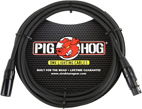 Vista 4 de Pig Hog Cable de iluminación DMX de 3 pines PHDMX3, 3 pies