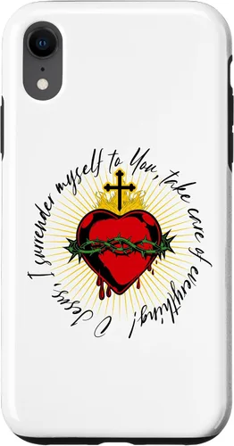 Vista 25 de Surrender Novena O Jesus Catholic Black Letter Case for iPhone 17