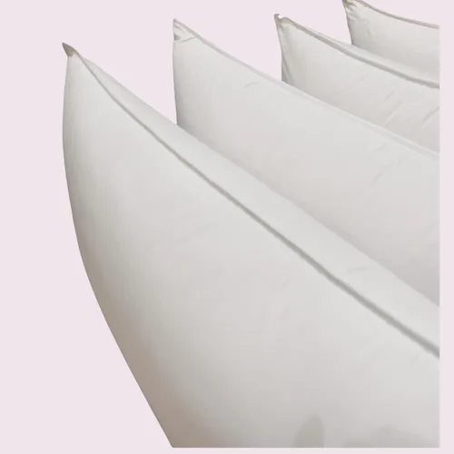 Vista 6 de Royal Tradition Almohadas de plumón (firme) Queen/tamaño estándar, color blanco, funda de 100% algodón con 500 hilos, 750 rellenos de potencia, 41