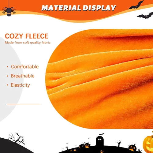 Vista 3 de Jobakids Disfraces familiares de Halloween que brillan en la oscuridad, overol con capucha y diseño de esqueleto, trajes navideños