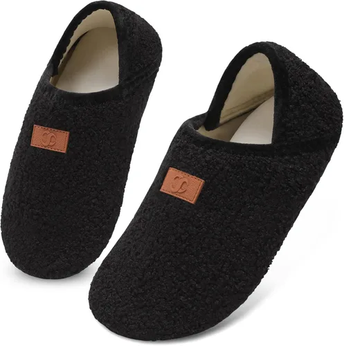Vista 23 de Scurtain - Zapatillas de casa para mujer y hombre, zapatos de casa, calcetines cómodos, zapatos ligeros unisex para adultos descalzos