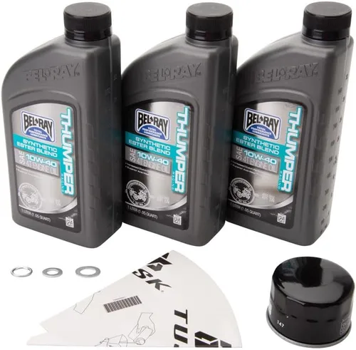 Vista 4 de TUSK Kit de cambio de aceite de 4 tiempos compatible con Yamaha Raptor 660 2001-2005