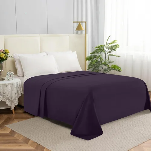 Vista 21 de Elegant Comfort Sábana encimera de 1 pieza de calidad hotelera, lujosa y suave, 1500 hilos, calidad egipcia, resistente a arrugas, manchas