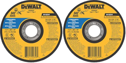 Vista 2 de DeWalt DW8062S Cfree - Rueda de corte delgado, 4-1/2 pulgadas x .045 x 7/8 pulgadas