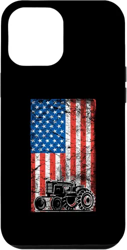 Vista 6 de Carcasa para iPhone 15 con bandera estadounidense para tractores agrícolas patrióticos Farmer USA