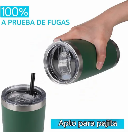 Vista 6 de Tapas de vaso de 20 onzas, 2 tapas de repuesto compatibles con YETI de acero inoxidable de 20 onzas, taza de café, tapas a prueba de derrames, se