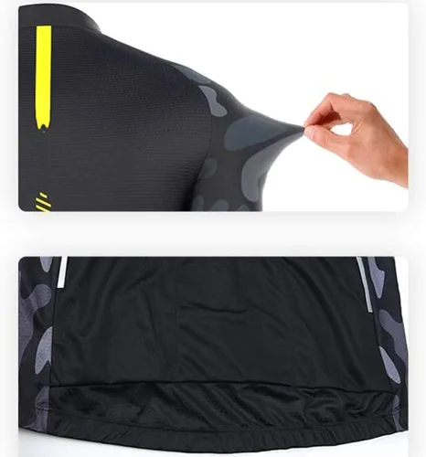Vista 4 de 21Grams Cycling Jersey Mens Mountain Bike Bicycling Mens Cycling Jerseys Biking Long Sleeve Tshirts Shirts for Men Cycling