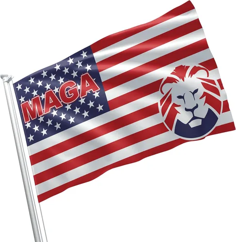 Vista 9 de Bandera de Donald Trump Still My President USA MAGA Partido Republicano de 3 x 5 pies, color vivo, ojales de latón con doble costura