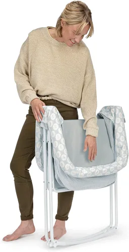 Vista 4 de Ingenuity Snooze & Stow - Moisés plegable portátil mecedor, Sheppy, a partir de 0 meses