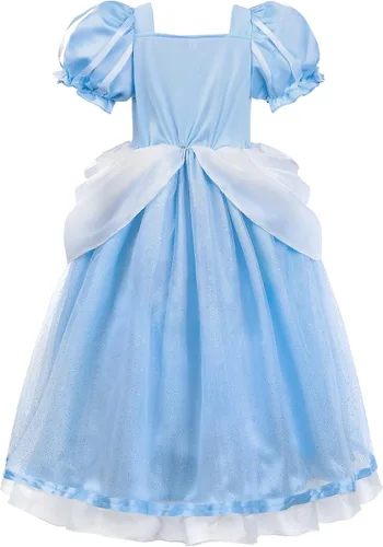 Vista 3 de ReliBeauty Disfraz de princesa para niñas, disfraz de hadas de Halloween para juegos de rol