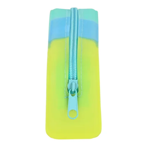 Vista 3 de Estuche Escolar Safta Azul Verde Amarillo (18.5 x 7.5 x 5.5 cm)