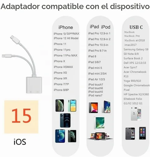 Vista 6 de [Certificado MFi de Apple] Lector de tarjetas SD para iPhone, lector SD 4 en 1 con doble ranura para MicroSD/TF, tarjeta de memoria de fotografía
