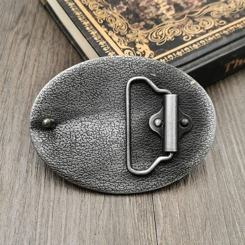 Vista 6 de YOQUCOL - Hebilla de cinturón para hombre, diseño de bandera americana, color gris plateado