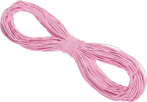 Vista 53 de PATIKIL Cuerda elástica elástica de 109 yardas (328.1 ft), cuerda elástica pesada de 0.059 in, albaricoque para manualidades, correas de gancho
