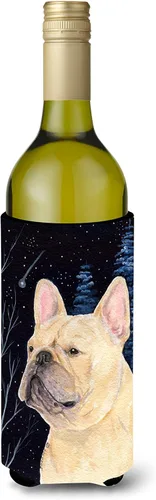 Vista 214 de Caroline's Treasures SS8447CC Starry Night English Bulldog - Enfriador para latas o botellas, lavable, funda plegable con aislamiento para bebidas