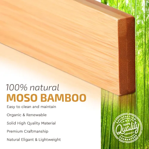 Vista 4 de Bambüsi divisores ajustables para cajones de cocina. Artesanal, 100% bambú natural.