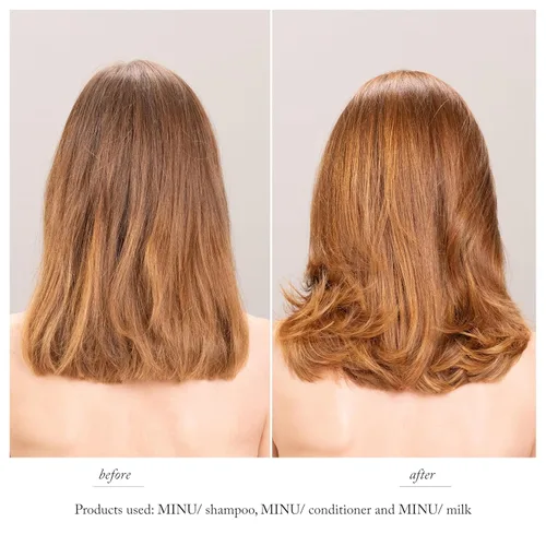 Vista 2 de Davines MINU/Champú, limpiador protector e iluminador para cabello teñido – Preserva la vitalidad y el brillo con café verde – Fórmula suave que