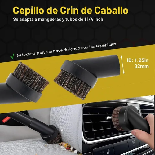 Vista 3 de Juego de cepillos de repuesto para aspiradora en vacío (1 1/4 pulgadas)