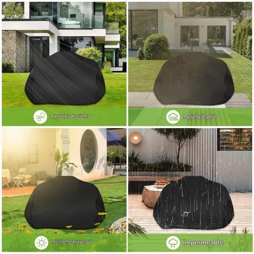 Vista 7 de iCOVER - Funda para parrilla, resistente al agua, para barbacoa Ninja Woodfire al aire libre, serie OG700, protección de barbacoa con cordón