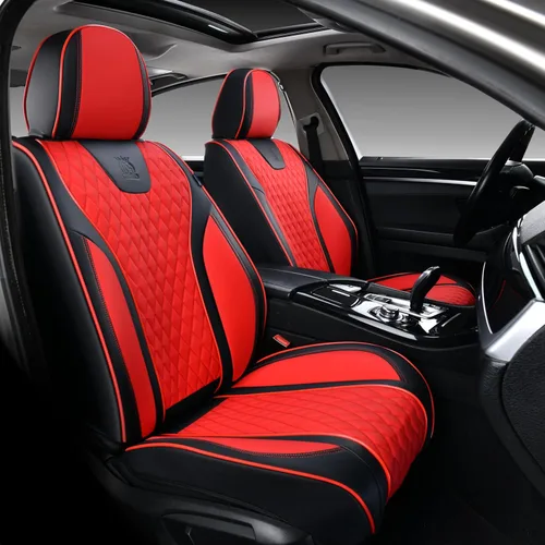 Vista 8 de Doogo Fundas de asiento de automóvil, fundas de asiento delantero para automóviles, protector universal de asiento de automóvil, fundas de asiento