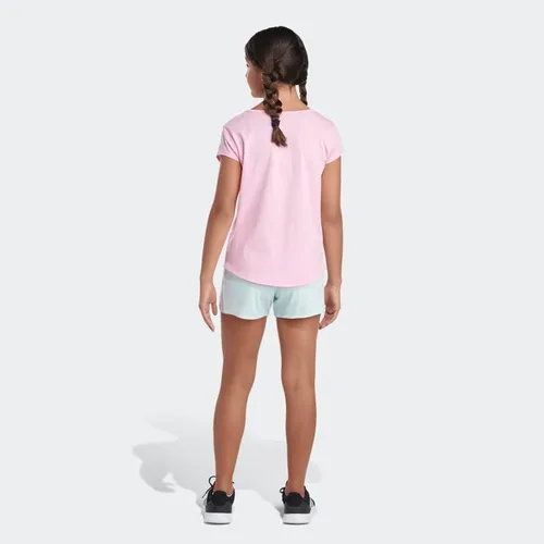 Vista 2 de adidas Pantalones cortos de malla con cintura elástica de 3 rayas para niña