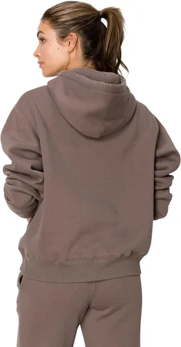 Vista 13 de Cali1850 Cloud Nine - Sudadera con capucha de forro polar para mujer, ajuste relajado, capucha de doble capa, puños y dobladillo acanalados