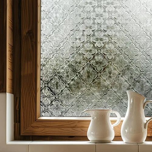 Vista 13 de Película 3D para ventana de vitral, película decorativa de privacidad para ventana de baño, puerta delantera, hogar, bloqueo solar, control