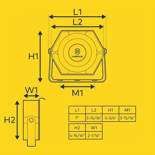 Vista 7 de LAMPHUS SoundAlert - Altavoz compacto delgado de 100 W [118-124 dB] [IP66 resistente al agua] [universalmente compatible] Altavoz de bocina de aire