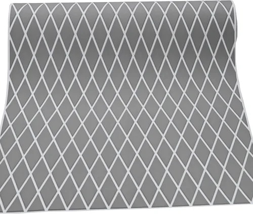 Vista 38 de 102.3" X 45.2" pulgadas, patrón de diamante, cubierta marina autoadhesiva, suelo de barco, cubierta de espuma EVA marina, antideslizante, para Gris