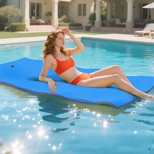 Vista 8 de Max4out Water Floating Mat 9/12/18 FT Foam Lake Floats Floating Foam Pad Lily Pad for Water Recreation and Relaxing Lily Mat for Family Floating Pad