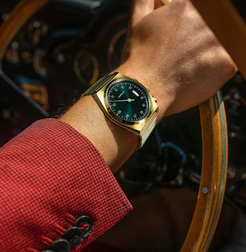 Vista 6 de JIANDUN Reloj de una mano con fecha, todos los relojes de pulsera clásicos de acero inoxidable para hombres y mujeres, movimiento de cuarzo japonés