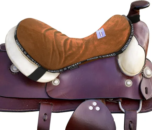 Vista 9 de Harrison Howard Protector de Asiento de Sendero Occidental Equipo de Montar para Silla de Caballo con Cojín Inferior Ayuda a Distribuir la Presión