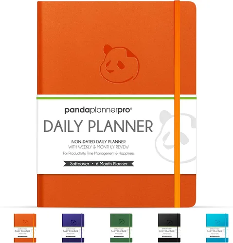 Vista 10 de Panda planificador Pro – El mejor planificador diario para felicidad & productividad – 8.5 x 11pulgadas cobertor suave – sin fecha – garantizada