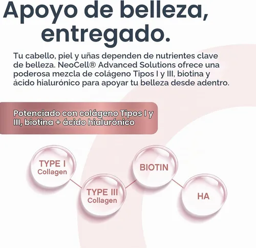 Vista 5 de NeoCell Biotina líquida y colágeno 110,000mcg Beauty Drops