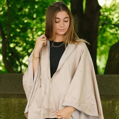 Vista 5 de Abrigo con capucha reversible y repelente al agua para mujer