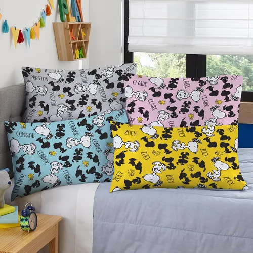 Vista 2 de Funda de almohada personalizada Let’s Make Memories - Funda de almohada personalizada para niños con nombre - Funda para almohada de tamaño estándar