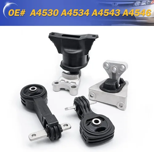 Vista 6 de Juego de 4 soportes de motor y transmisión para Honda Civic 1.8L A4530 A4534 A4543 A4546 de 2006, 2007, 2008, 2009, 2010, 2011