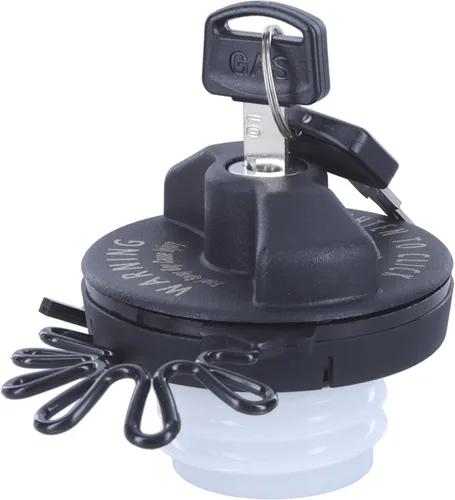 Vista 6 de MotoRad Tapa de combustible de bloqueo similar con llave regular, color negro