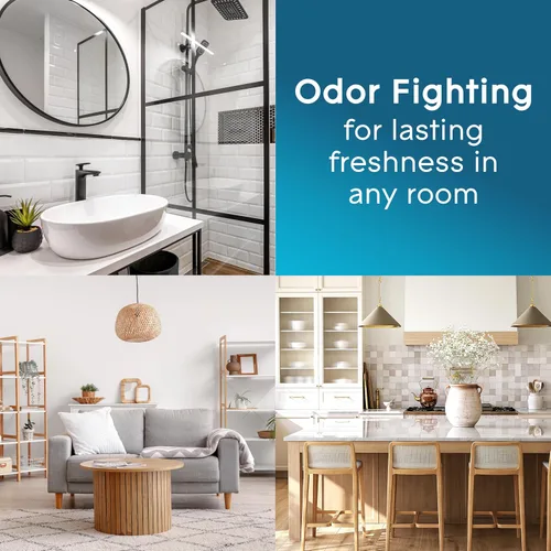 Vista 5 de Glade Ambientador en espray para habitación, aroma Olas de agua, combate el olor para ofrecer una frescura duradera, 8 onzas, 2