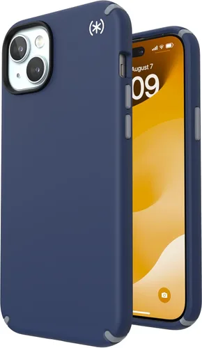 Vista 10 de Speck PRESIDIO2 PRO - Funda para iPhone 17, compatible con MagSafe, funda protectora delgada, color negro/gris pizarra/blanco