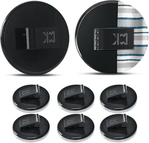 Vista 8 de Kitosun Clips adhesivos para cortina de ducha – Protectores de salpicaduras de agua para ducha de baño sujetan el forro de ducha para mantener