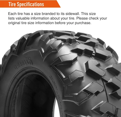Vista 7 de HALBERD Neumáticos para ATV, 24x8-12 y 24x10-11 6PR 24x8x12 24x10x11 Todo Terreno ATV UTV Neumáticos todoterreno para Honda Fourtrax Rancher TRX400